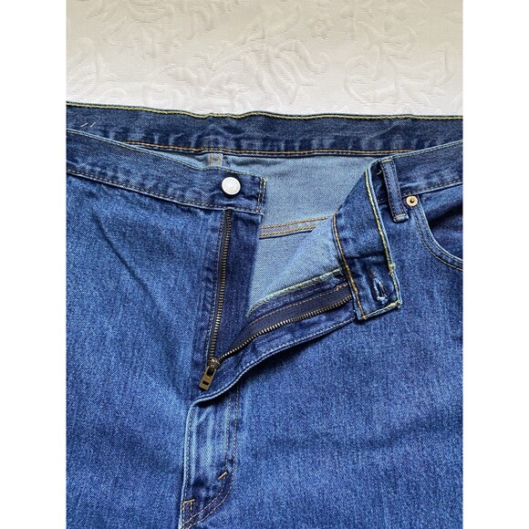 Levis 550 Jeans Mens 52X30 Big Tall Blue Relaxed Denim Red Tab - Picture 4 of 12